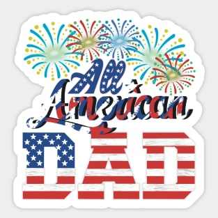 All American Dad Sticker